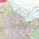 Old map Northeast Africa Egypt Libya Sudan 1950