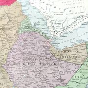 Old map North-East Africa Egypt Libya Sudan 1950