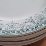Set of 7 Terre de fer plates