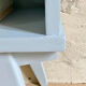 Compass leg bedside table