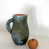 Blue ceramic pitcher Les 2 Potiers (Michelle and Jacques SERRES)