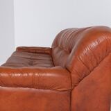 Mid-century leather sofa from the 1960s, Italy