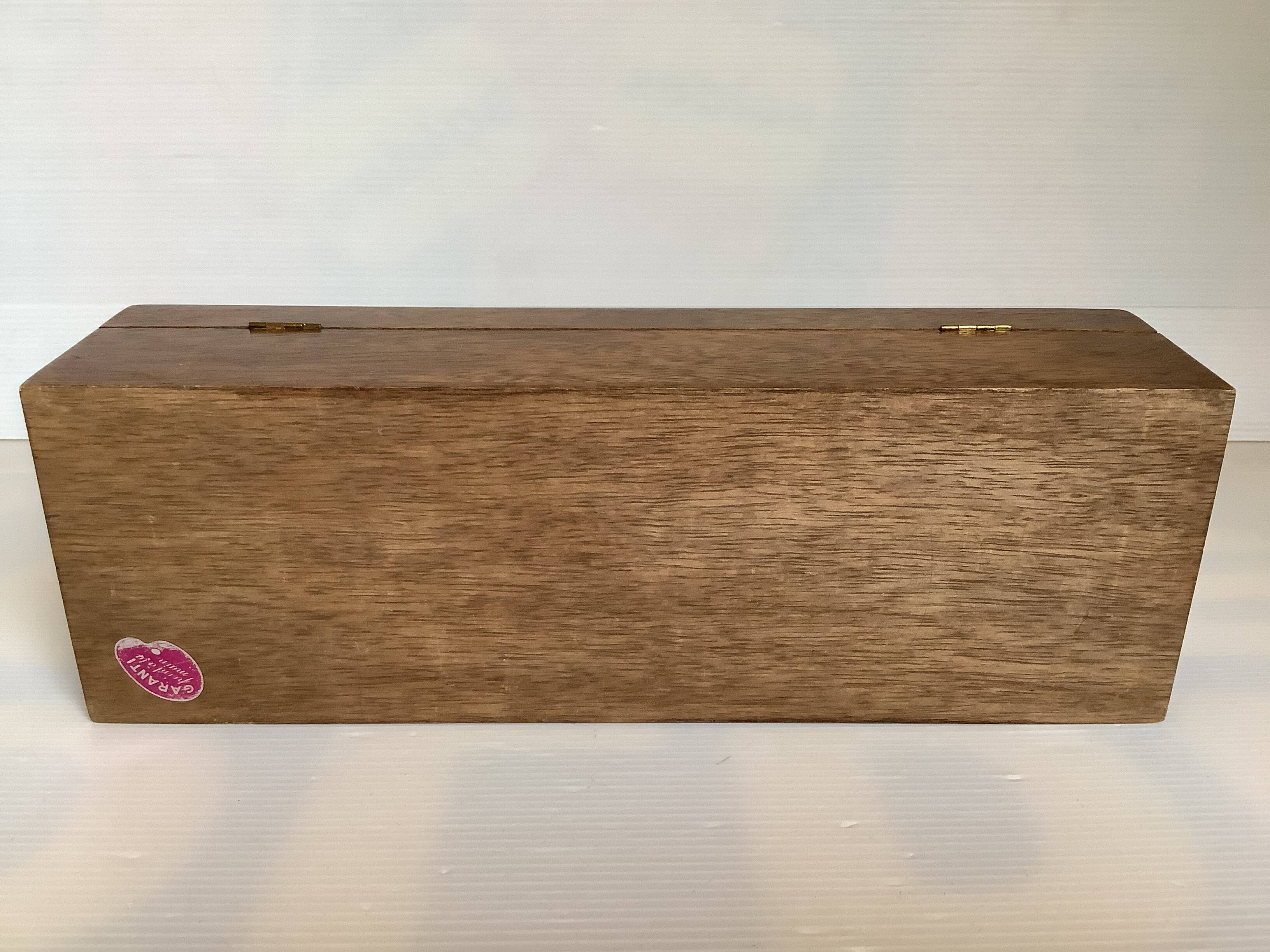 Hand decorated wooden box