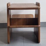 Vintage magazine holder side table 1960