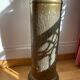 Gold metal umbrella stand