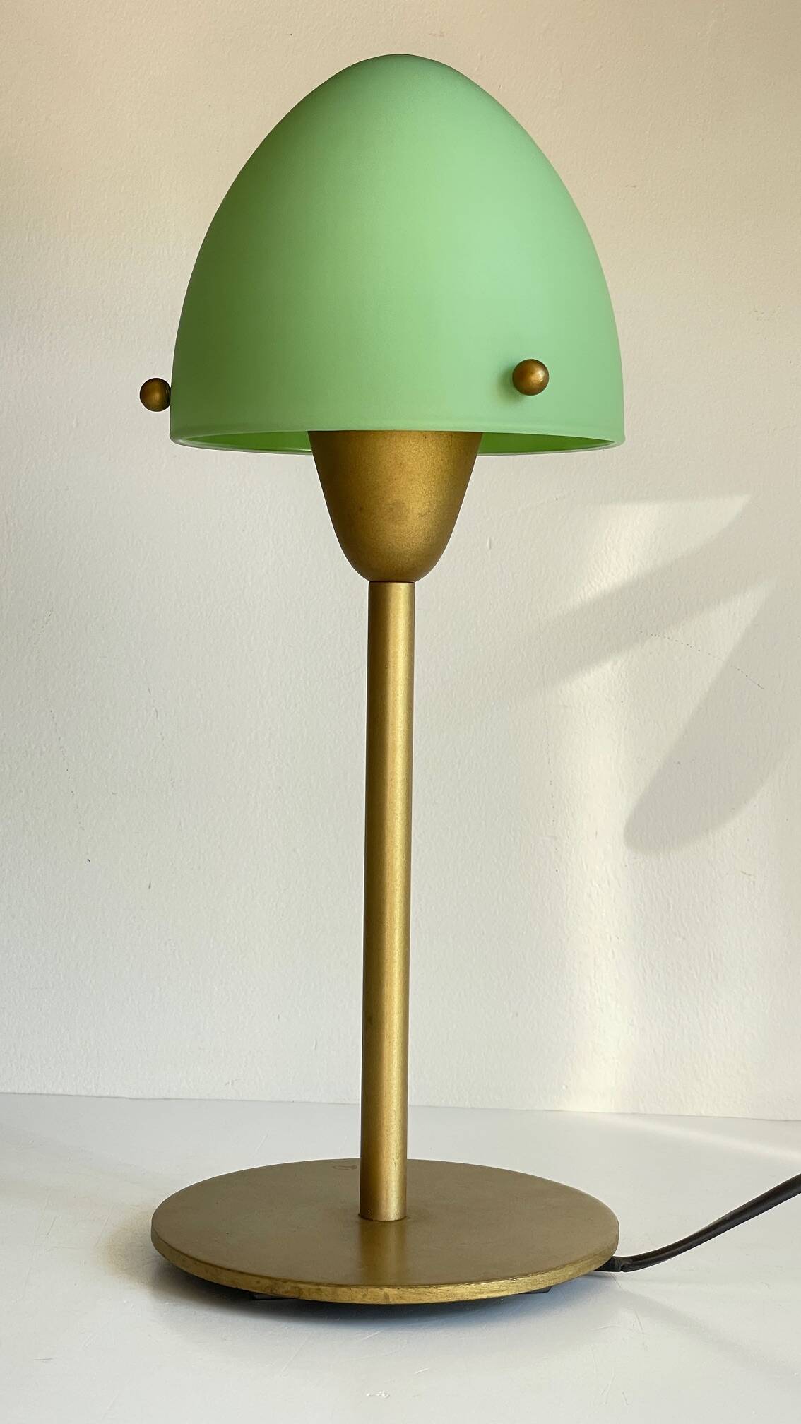 Mushroom lamp sce opaline glass vintage