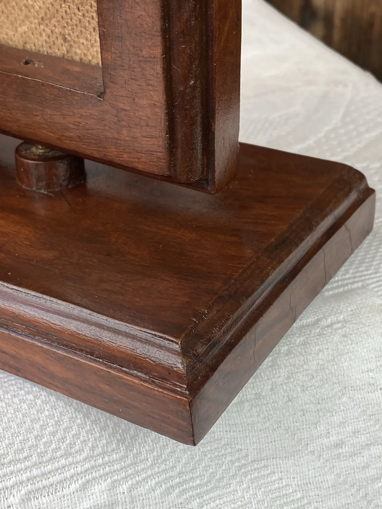 Pair of bookends, solid wood photo frames
