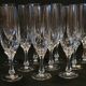 10 crystal champagne flutes 24% Cristallerie Kaspar Lemberg Lorraine vintage