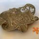 Ashtray bowl gargoyle glass blowers brass