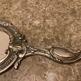 Silver hand mirror made in Belgium