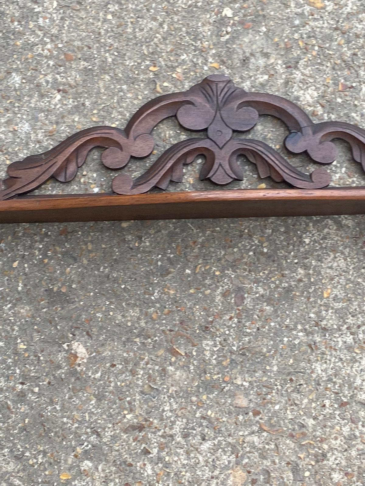 Shelf Carved wood old mural