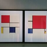 Pair of Piet MONDRIAN lithographs, models of 250 copies