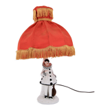 Old art deco ceramic lamp Pierrot 1930/40