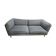3-seater sofa Made, grey felt and black legs