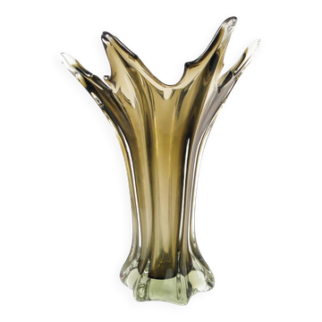 Murano vase, mid-century modern, glass, Italy, 1950s