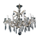 Old chandelier with 10-branch tassels