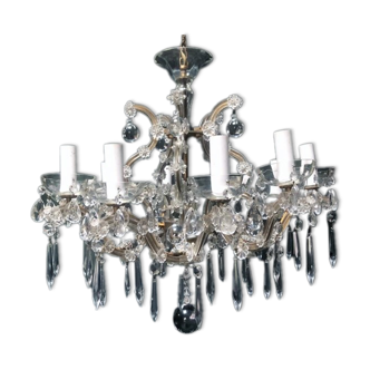 Old chandelier with 10-branch tassels
