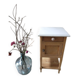 Solid wood bedside table