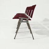 Set of 4 DSC Dining Chairs by Giancarlo Piretti for Castelli 1970s