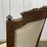 Pair of early 20th century Louis XVI armchairs in walnut