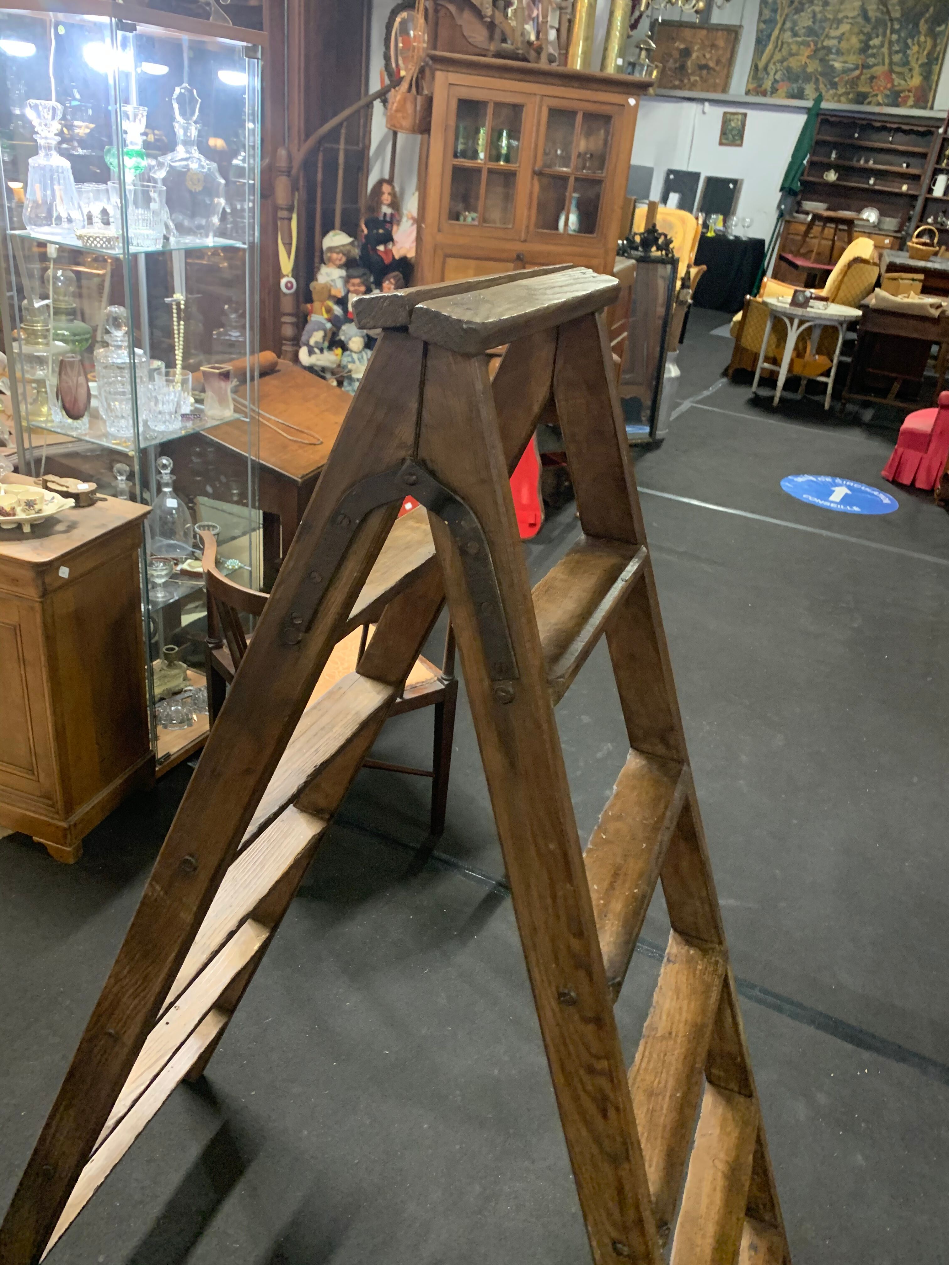 Wooden stepladder