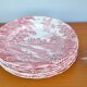 Set of 6 English style plates, kesteloot birthday