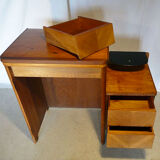 Oak desk and its chair, 1950