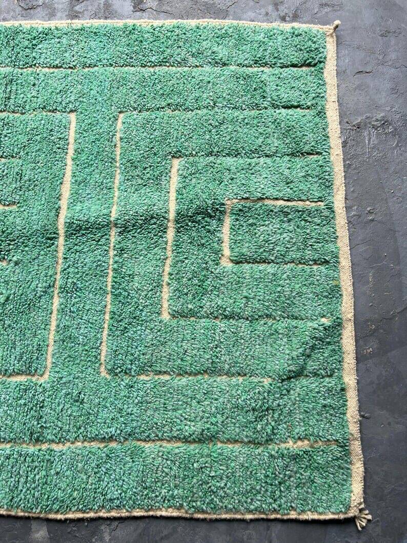 Beni Ouraine wool rug, size 100 x 200 cm