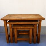Solid pine nesting tables
