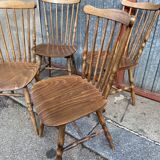 Set of 4 chairs vintage bistro Baumann tacoma 1960s
