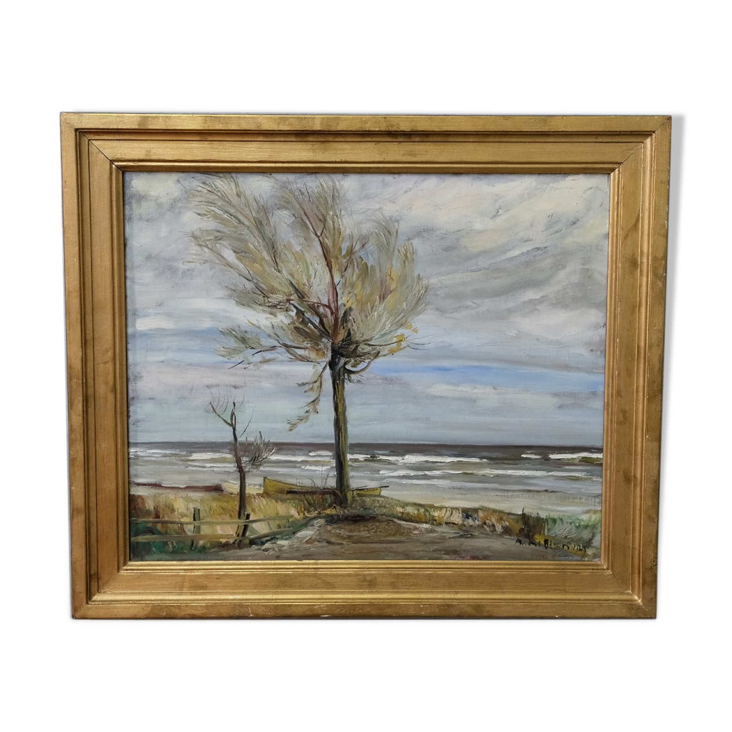Peinture moderne scandinave 1929 huile à bord