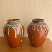 Pair of vases signed Jean Pointu