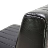 Stoll Giroflex set of 2 leather lounge chairs, 1970