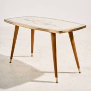 Table basse avec plateau en mosaïque