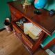 Mahogany storage cabinet classic English style
