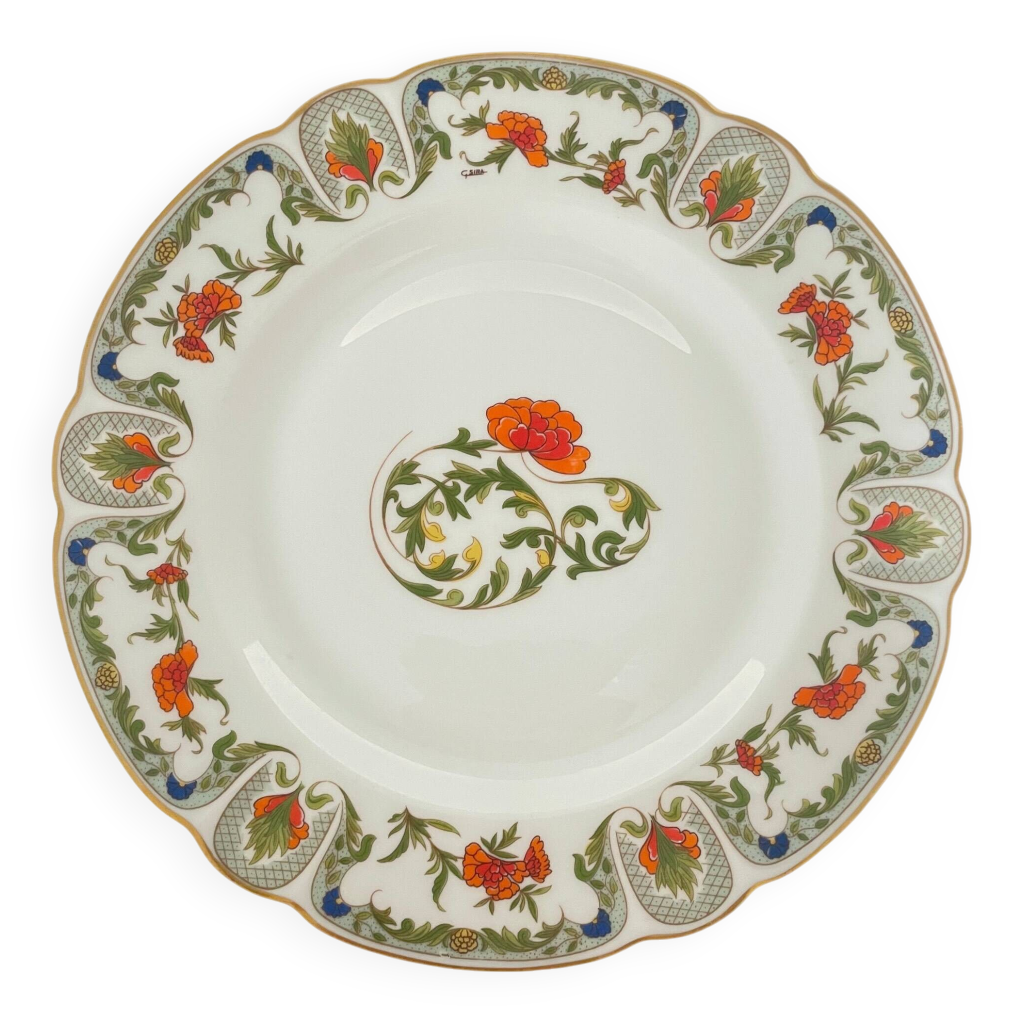 Porcelain Dinner Plate - Mozart "Shantung" Pattern Haviland