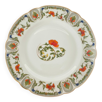 Assiette à Dîner en Porcelaine - Modèle Mozart "Chantoung" Haviland