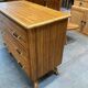 Commode vintage en rotin 1960