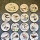 Service de table assiettes et plats Gien modèle grands oiseaux