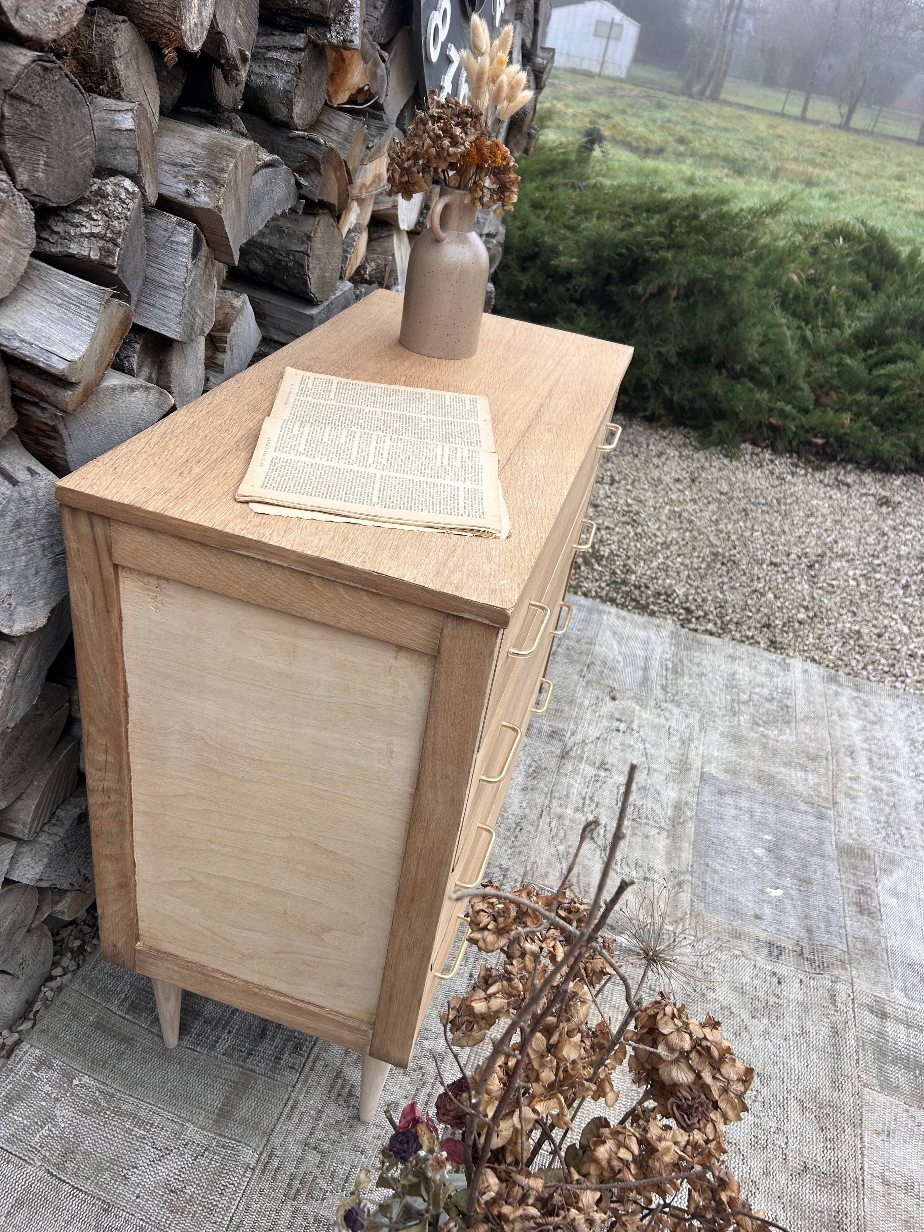 Renovated vintage antique chest of drawers