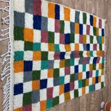 Handcrafted moroccan berber rug 213 x 160 cm