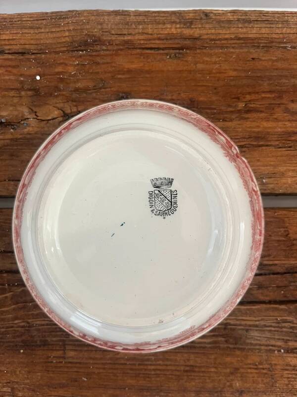 Digoin & Sarreguemines porcelain bowl
