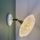 Vintage art deco wall lamp with white Clichy glass shade