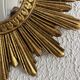Vintage 1960s sun mirror witch's eye gold - 26 cm