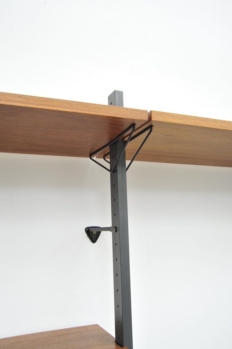 Swedish walnut shelving system by Pira, 1960s