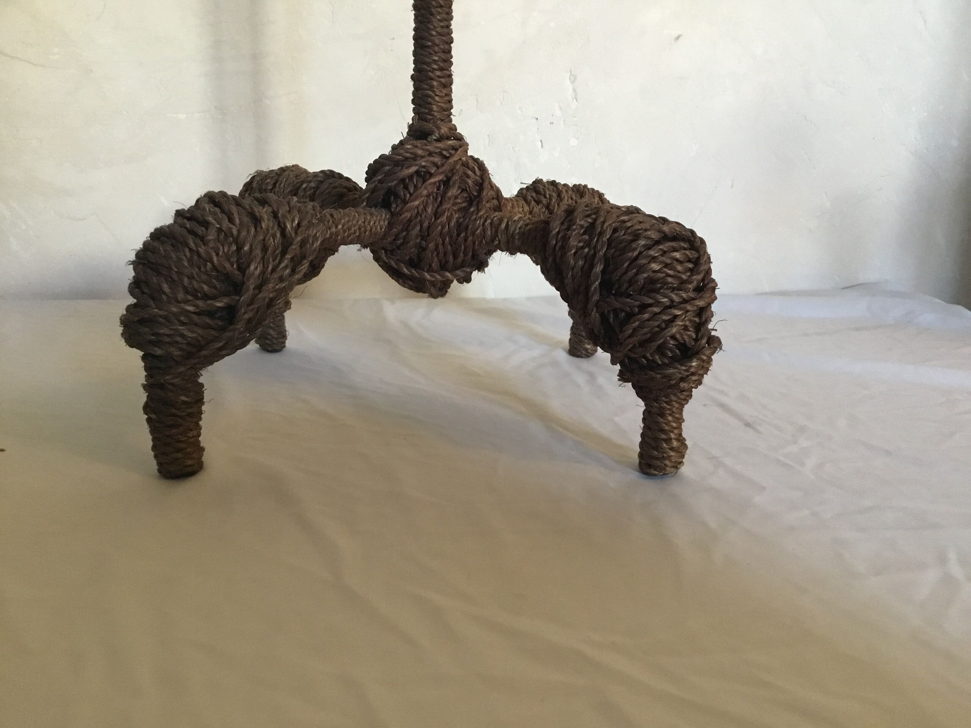 Vintage chandelier in ropes