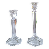 Pair of crystal candlesticks