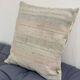 Handmade cushion in vintage fabric, Kilim style.