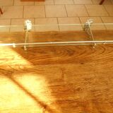 Glass bathroom shelf