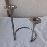 Bougeoir double en métal